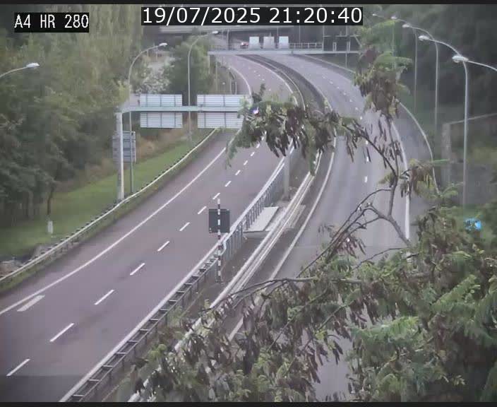 Webcam traffic A4 Luxembourg - BK 0.2 - P+R Bouillon (direction Luxembourg)