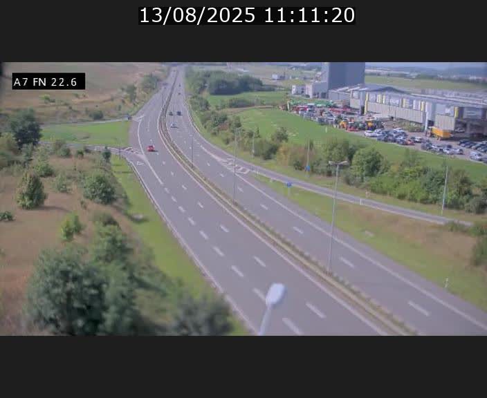 Caméra trafic Luxembourg - A7, Colmar-berg direction Mersch