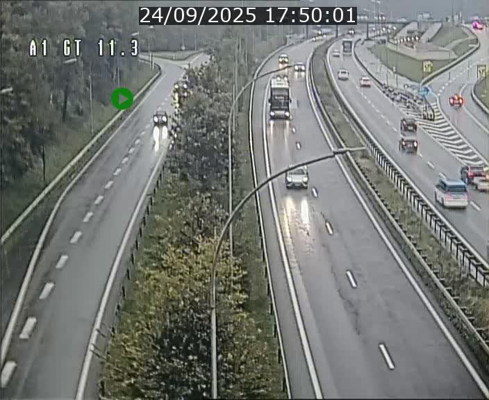 Traffic live webcam Luxembourg Senningerberg - A1 direction Allemagne - BK 11.3