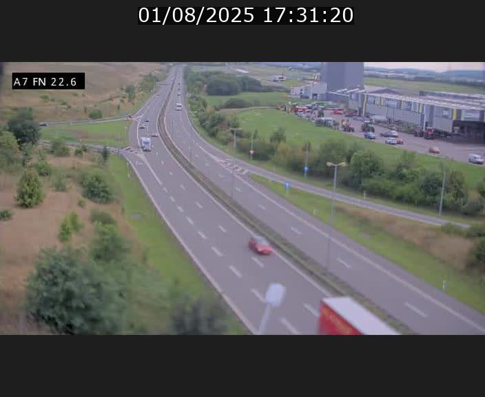 Caméra trafic Luxembourg - A7, Colmar-berg direction Mersch