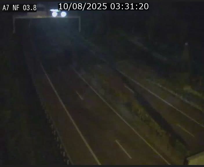 Webcam autoroute A7 au Luxembourg à la sortie du Tunnel Stafelter vers le Nord