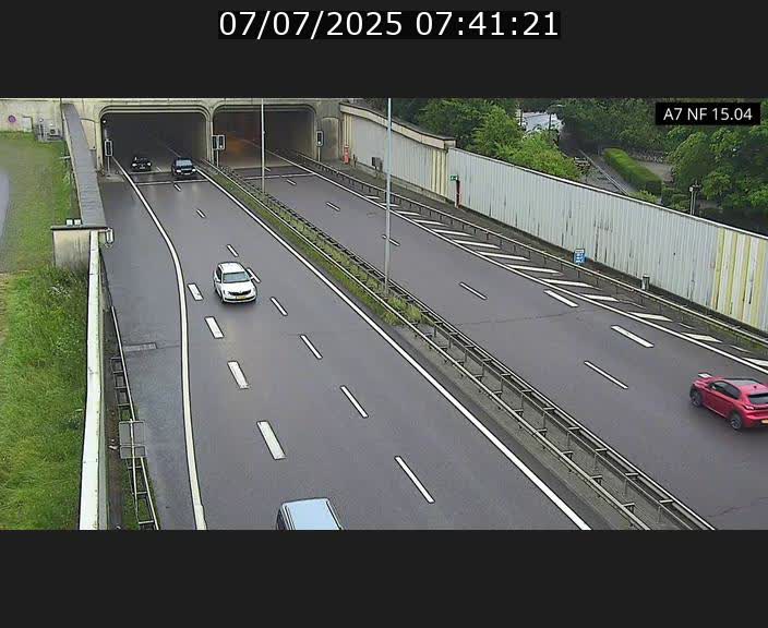 Caméra trafic Luxembourg - A7, Tunnel Mersch, entrée sud, direction Ettelbruck
