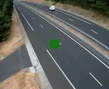 Caméra autoroute A75 à hauteur du col des Issartets en direction de Montpellier