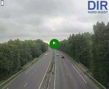 Webcam sur le périphérique de Caen (N814) à l'est de la ville, à Mondeville hauteur de la sortie 2, Presqu'île-Rives de l'Orne, au bout de l'autoroute A13
