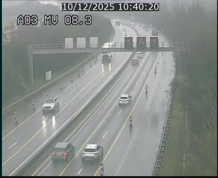 Webcam Autoroute après la Croix de Bettembourg en direction de Luxembourg sur l'A3