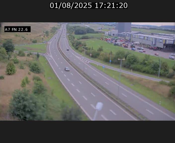 Caméra trafic Luxembourg - A7, Colmar-berg direction Mersch