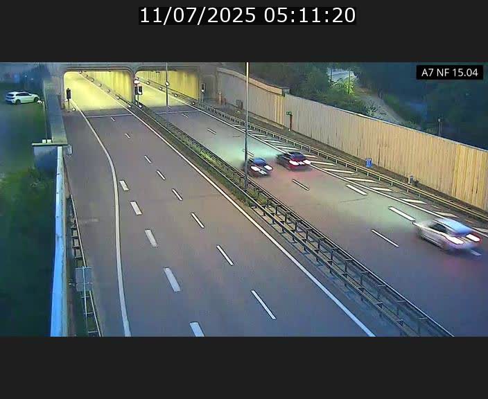 Caméra trafic Luxembourg - A7, Tunnel Mersch, entrée sud, direction Ettelbruck