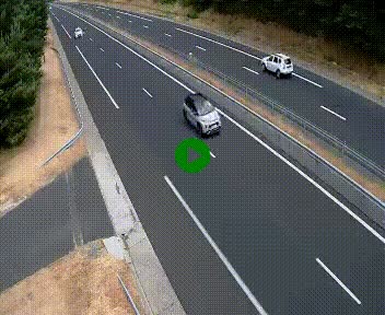 Caméra autoroute A75 à hauteur du col des Issartets en direction de Montpellier