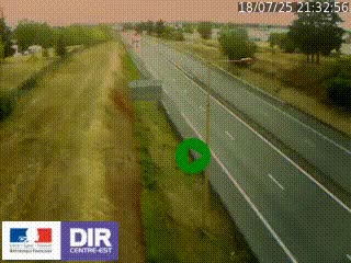 Webcam à Mably, à proximité de Roanne en direction de Moulins sur la N7
