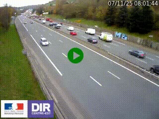 Webcam routière à Saint-Etienne-Terrenoire sur la RN88 avant la jonction entre l'A72 et le Boulevard Périphérique de Saint-Etienne