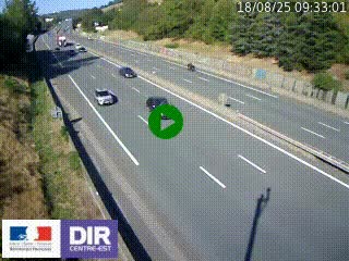 Webcam routière à Saint-Etienne-Terrenoire sur la RN88 avant la jonction entre l'A72 et le Boulevard Périphérique de Saint-Etienne