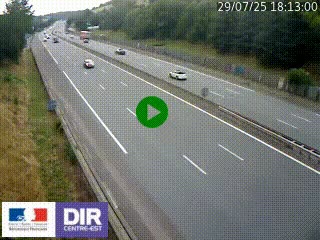 Webcam routière à Saint-Etienne-Terrenoire sur la RN88 avant la jonction entre l'A72 et le Boulevard Périphérique de Saint-Etienne