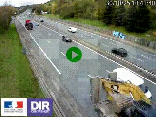 Webcam routière à Saint-Etienne-Terrenoire sur la RN88 avant la jonction entre l'A72 et le Boulevard Périphérique de Saint-Etienne