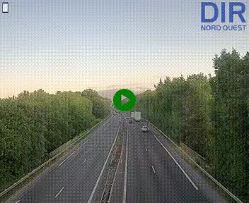 Webcam sur le périphérique de Caen (N814) à l'est de la ville, à Mondeville hauteur de la sortie 2, Presqu'île-Rives de l'Orne, au bout de l'autoroute A13