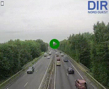 Webcam sur le périphérique de Caen (N814) à l'est de la ville, à Mondeville hauteur de la sortie 2, Presqu'île-Rives de l'Orne, au bout de l'autoroute A13