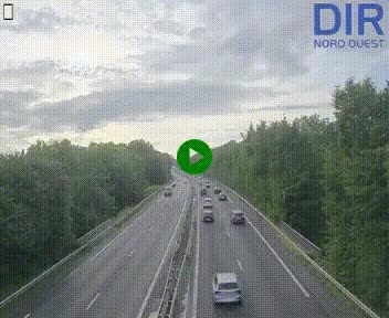 Webcam sur le périphérique de Caen (N814) à l'est de la ville, à Mondeville hauteur de la sortie 2, Presqu'île-Rives de l'Orne, au bout de l'autoroute A13
