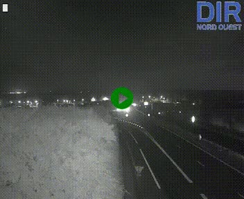 Webcam au début de l'A84 sur le périphérique Ouest de Caen (N814) à hauteur de la sortie 9, Porte de Bretagne