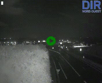 Webcam au début de l'A84 sur le périphérique Ouest de Caen (N814) à hauteur de la sortie 9, Porte de Bretagne