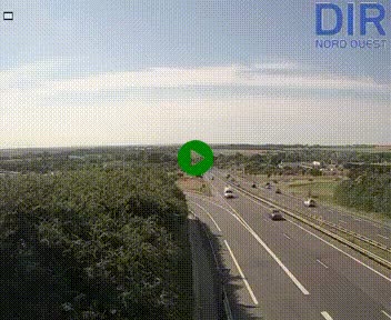 Webcam au début de l'A84 sur le périphérique Ouest de Caen (N814) à hauteur de la sortie 9, Porte de Bretagne