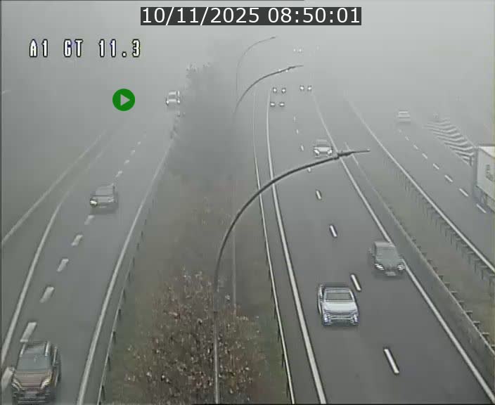 Traffic live webcam Luxembourg Senningerberg - A1 direction Allemagne - BK 11.3