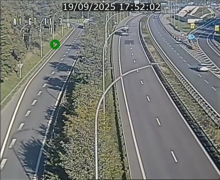 Traffic live webcam Luxembourg Senningerberg - A1 direction Allemagne - BK 11.3