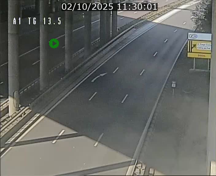 Traffic live webcam Luxembourg Senningen - A1 direction Luxembourg - BK 13.5