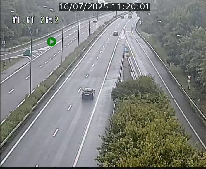 Traffic live webcam Luxembourg Grevenmacher - A1 direction Allemagne - BK 26.2