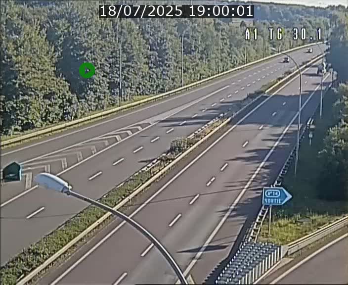 Traffic live webcam Luxembourg Grevenmacher - A1 direction Luxembourg - BK 30.1