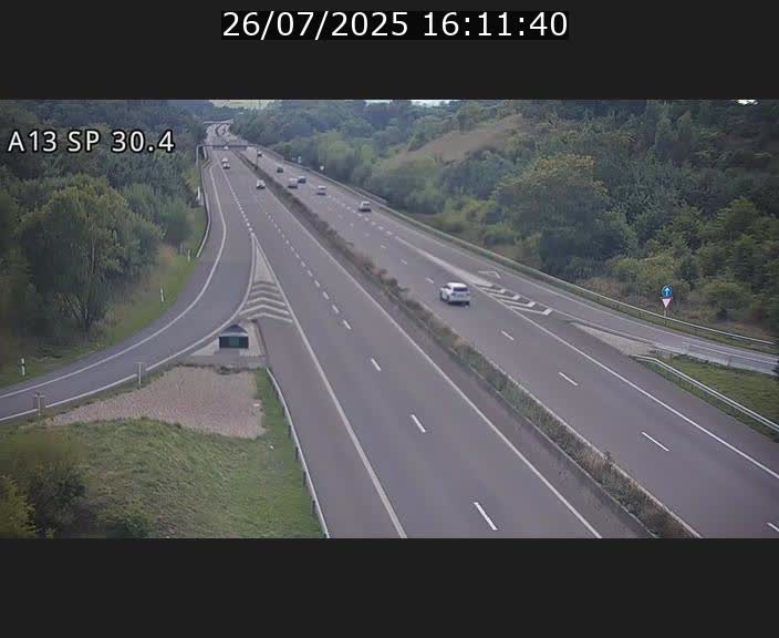 Traffic live webcam Luxembourg Altwies - A13 direction Luxembourg-ville - BK 30.4