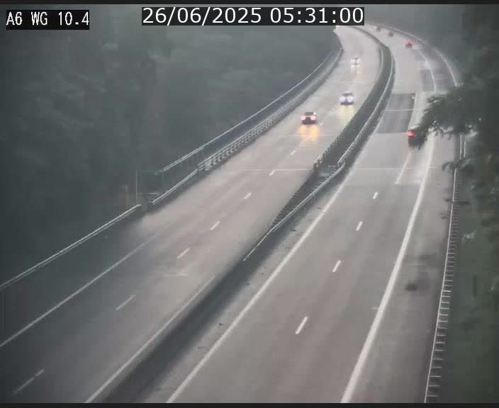 Traffic live webcam Luxembourg Mamer - A6 - BK 10.4 - direction Luxembourg/France/Allemagne