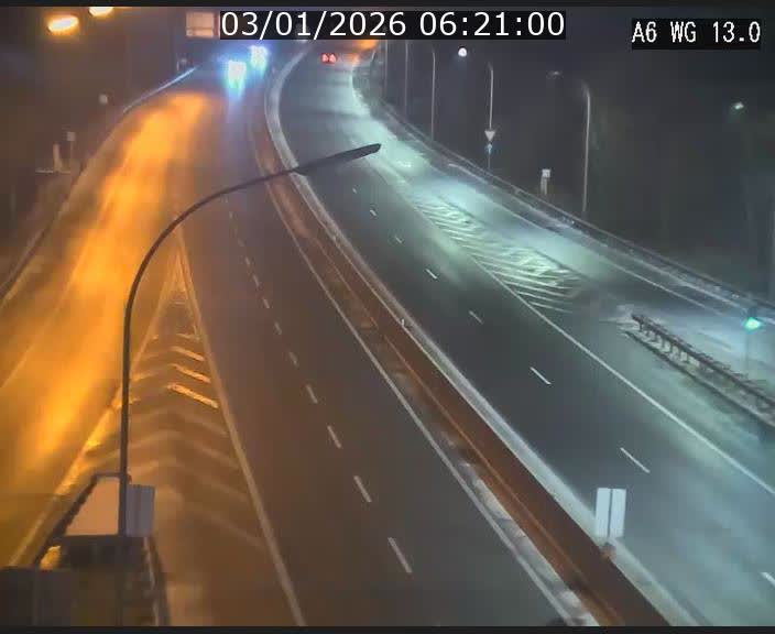Traffic live webcam Luxembourg Mamer - A6 - BK 13 - direction Luxembourg/France/Allemagne