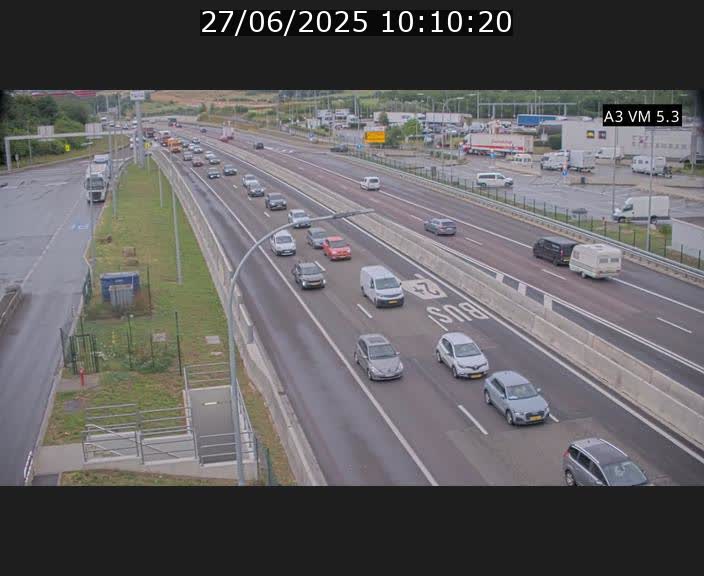 Traffic live webcam Luxembourg Aire de Berchem - A3 - BK 5 - direction France