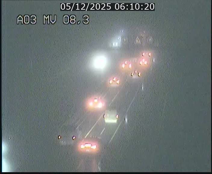 Webcam Autoroute après la Croix de Bettembourg en direction de Luxembourg sur l'A3