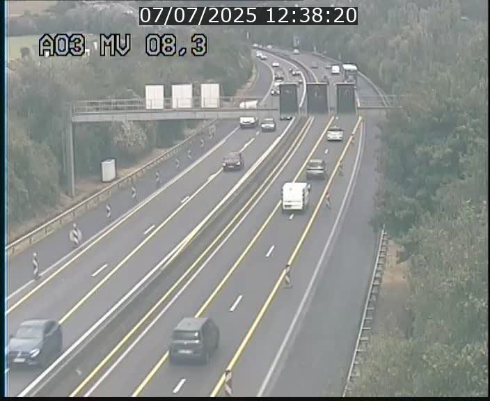 Webcam Autoroute après la Croix de Bettembourg en direction de Luxembourg sur l'A3