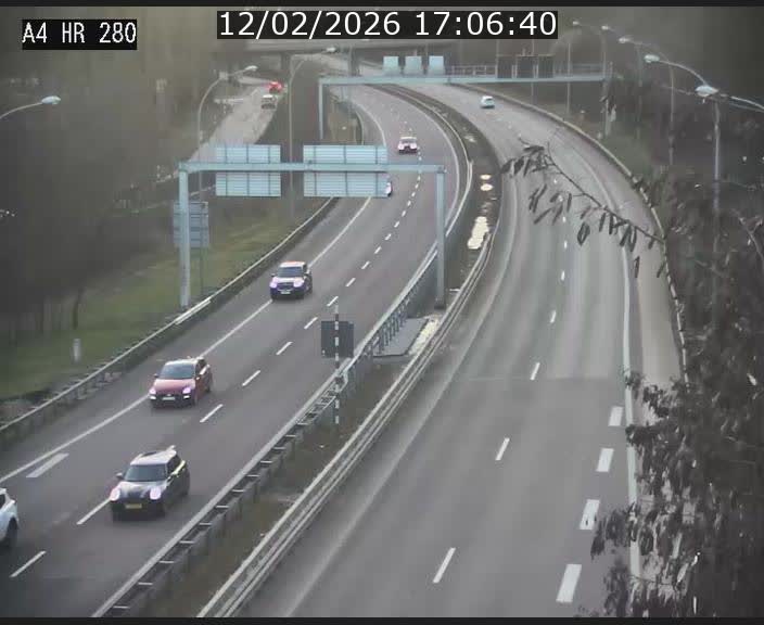 Webcam traffic A4 Luxembourg - BK 0.2 - P+R Bouillon (direction Luxembourg)
