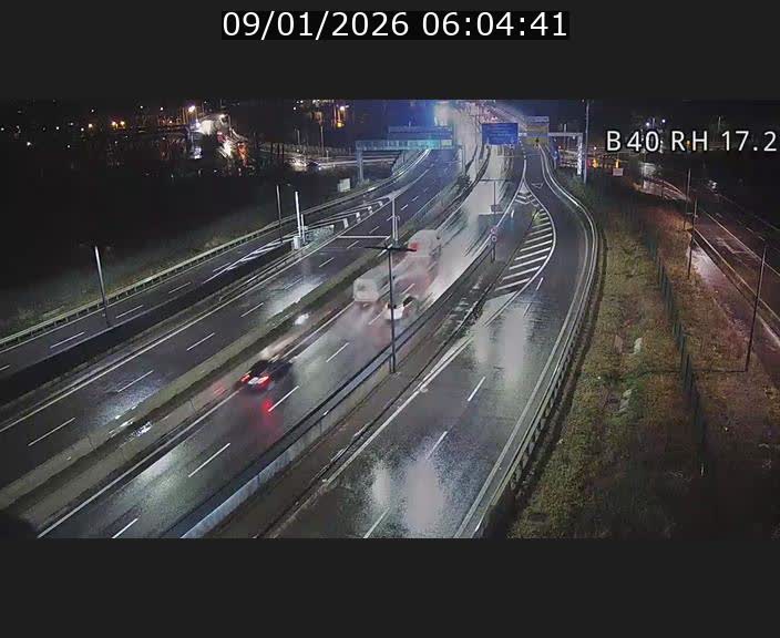 Webcam sur le contournement d'Esch Belval à hauteur de la sortie Université de Luxembourg. Vue orientée vers Luxembourg