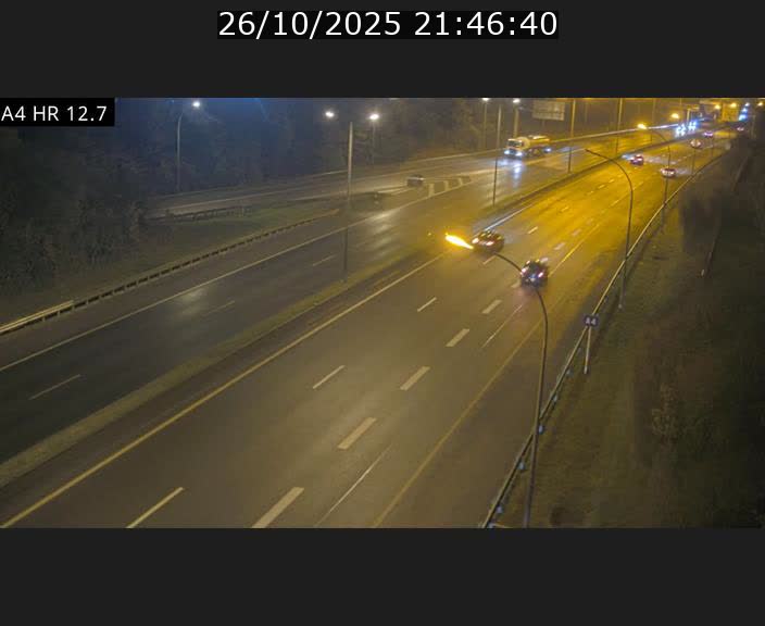 Traffic live webcam Luxembourg Esch sur Alzette - A4 - BK 12.7 - direction Esch-Belval