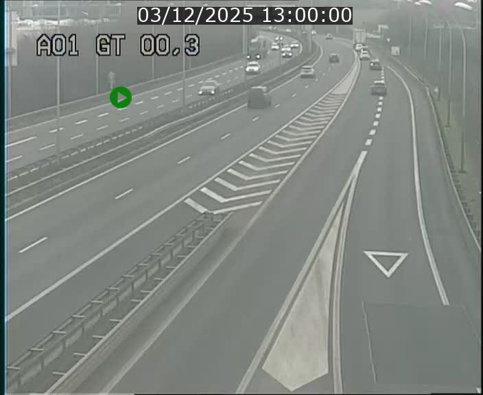 Traffic live webcam Luxembourg Croix de Gasperich - A1 direction Kirchberg - BK 0.3