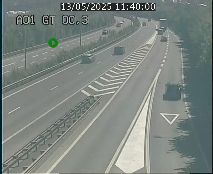 Traffic live webcam Luxembourg Croix de Gasperich - A1 direction Kirchberg - BK 0.3