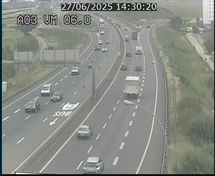 Traffic live webcam Luxembourg Aire de Berchem - A3 - BK 6 - direction France