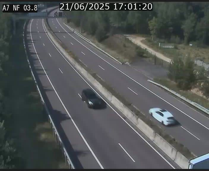 Webcam autoroute A7 au Luxembourg à la sortie du Tunnel Stafelter vers le Nord