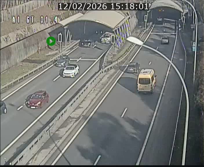 Traffic live webcam Luxembourg Hesperange - A1 direction Kirchberg - BK 1.4