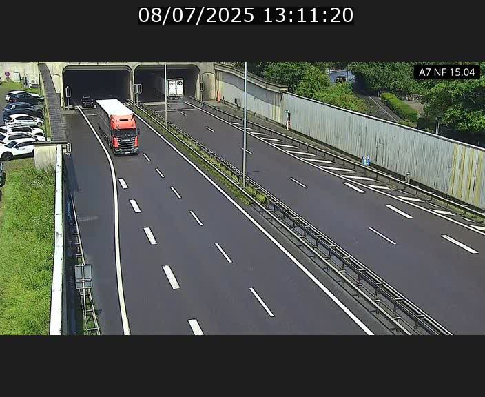 Caméra trafic Luxembourg - A7, Tunnel Mersch, entrée sud, direction Ettelbruck