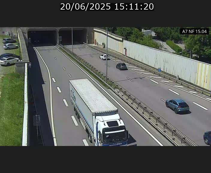 Caméra trafic Luxembourg - A7, Tunnel Mersch, entrée sud, direction Ettelbruck