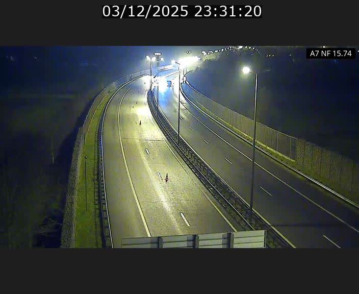 Caméra trafic Luxembourg - A7, Tunnel Mersch, entrée nord, direction Lorentzweiler