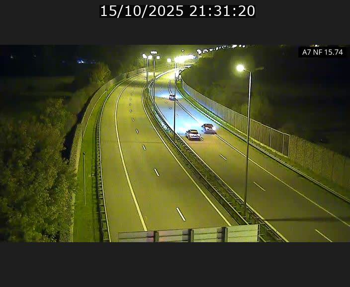 Caméra trafic Luxembourg - A7, Tunnel Mersch, entrée nord, direction Lorentzweiler