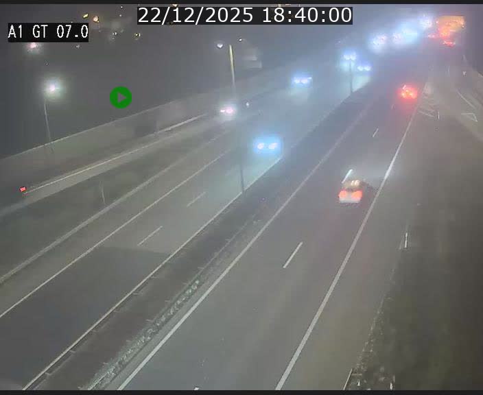 Traffic live webcam Luxembourg Cents - A1 direction Kirchberg - BK 7