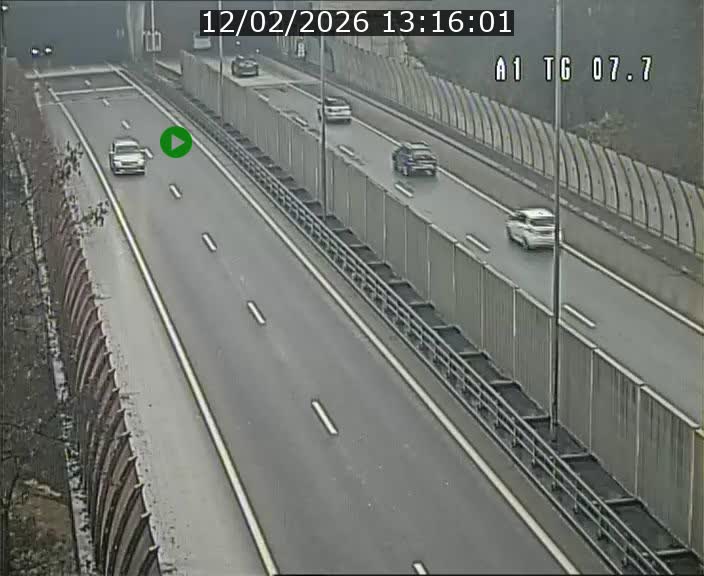 Traffic live webcam Luxembourg Kirchberg - A1 direction Luxembourg-ville - BK 7.7