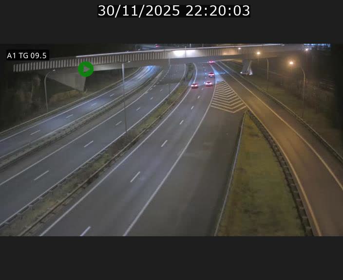 Traffic live webcam Luxembourg Jonction Grünewald - A1 direction Luxembourg-ville - BK 9.5
