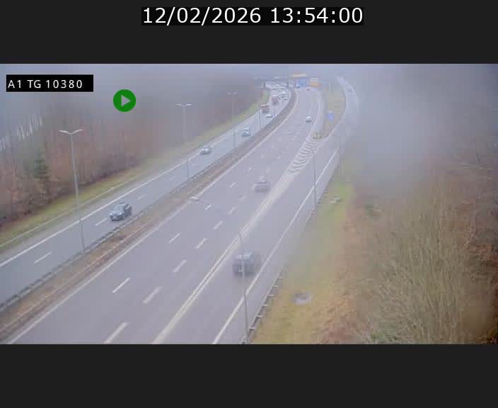 Traffic live webcam Luxembourg Senningerberg - A1 direction Luxembourg Kirchberg - BK 10.3